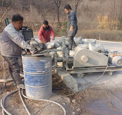 虎林路面下沉注浆